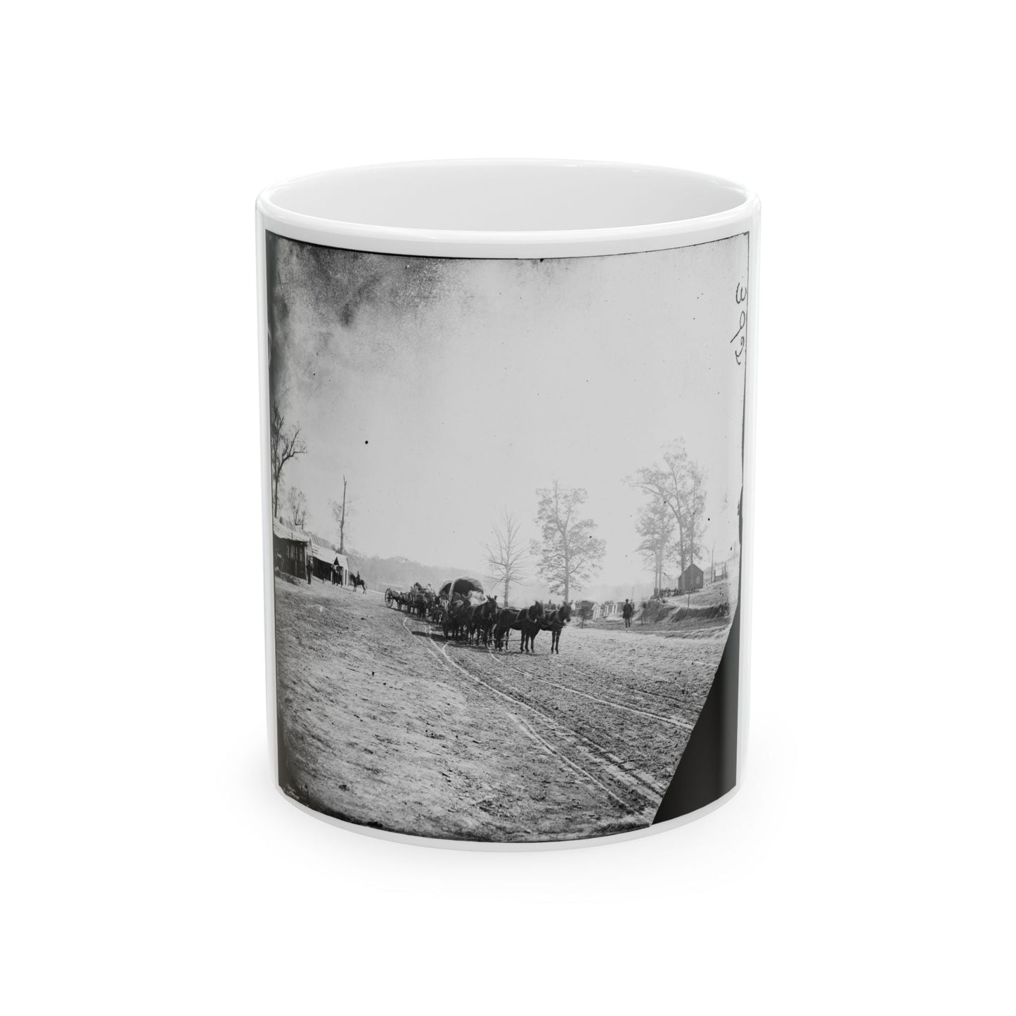 Big Black River Station, Miss. Wagons And Sheds (U.S. Civil War) White Coffee Mug