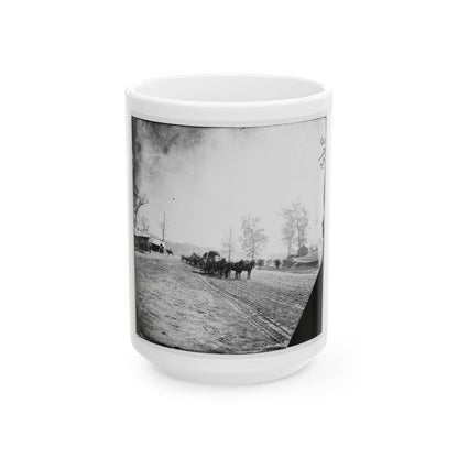 Big Black River Station, Miss. Wagons And Sheds (U.S. Civil War) White Coffee Mug