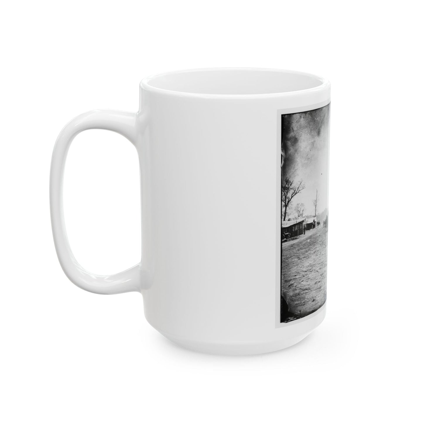 Big Black River Station, Miss. Wagons And Sheds (U.S. Civil War) White Coffee Mug