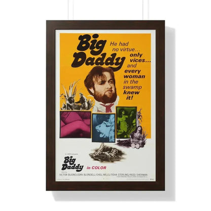 BIG DADDY 1969 - Framed Movie Poster 16″ x 24″ Walnut - The Sticker Space