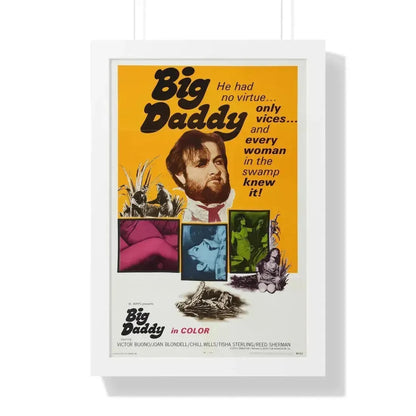 BIG DADDY 1969 - Framed Movie Poster 16″ x 24″ White - The Sticker Space