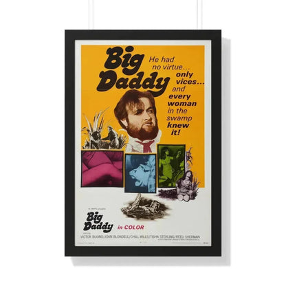 BIG DADDY 1969 - Framed Movie Poster 20" x 30" Black - The Sticker Space