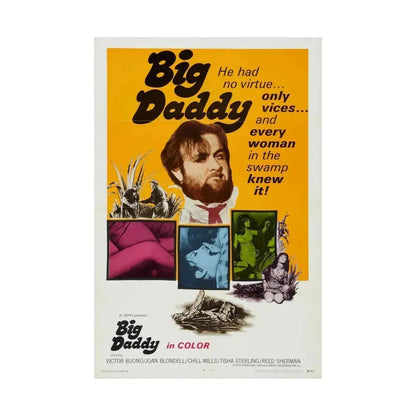 BIG DADDY 1969 - Paper Movie Poster - The Sticker Space