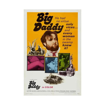 BIG DADDY 1969 - Paper Movie Poster - The Sticker Space