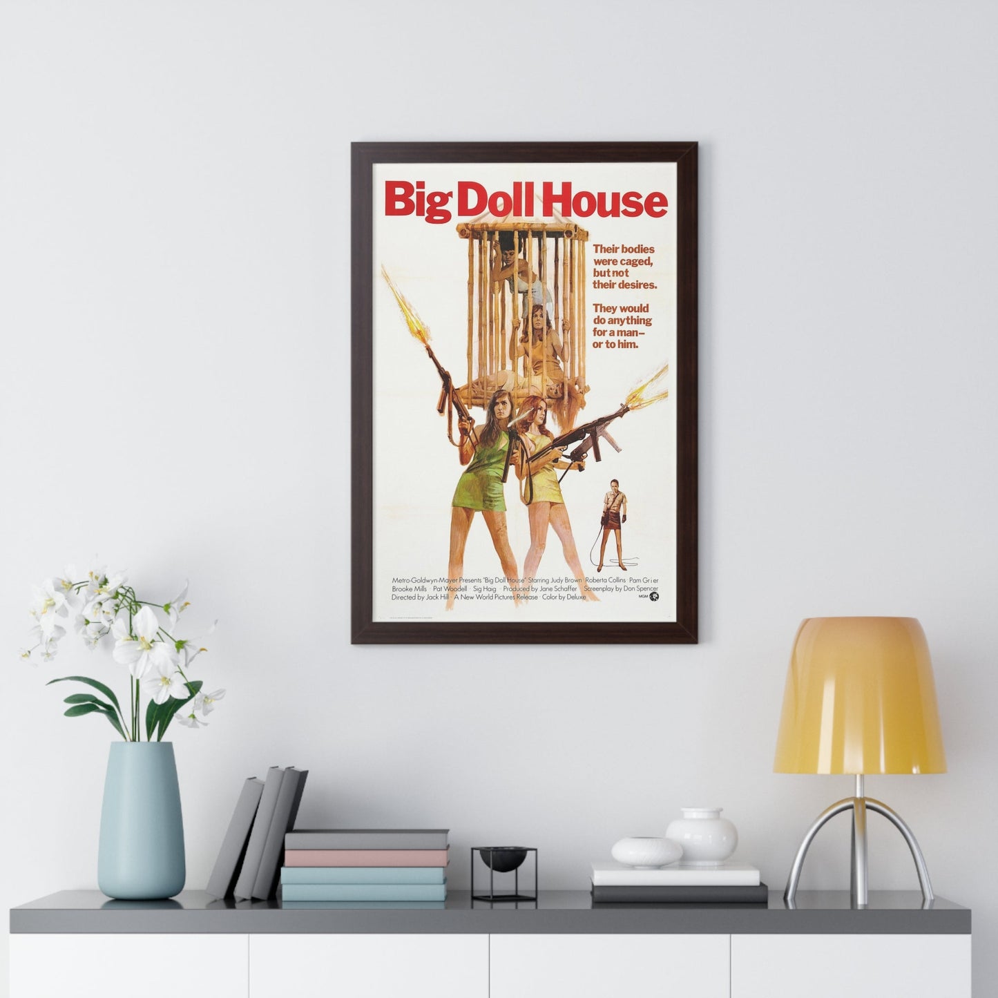 BIG DOLL HOUSE 1971 - Framed Movie Poster-The Sticker Space