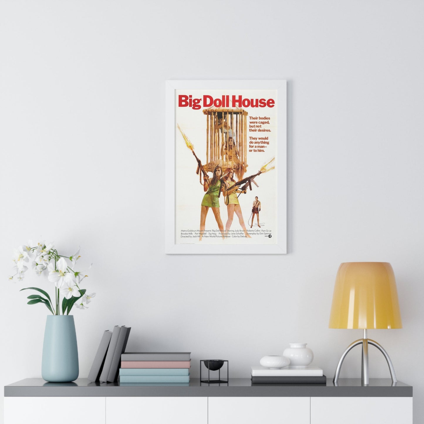 BIG DOLL HOUSE 1971 - Framed Movie Poster-The Sticker Space