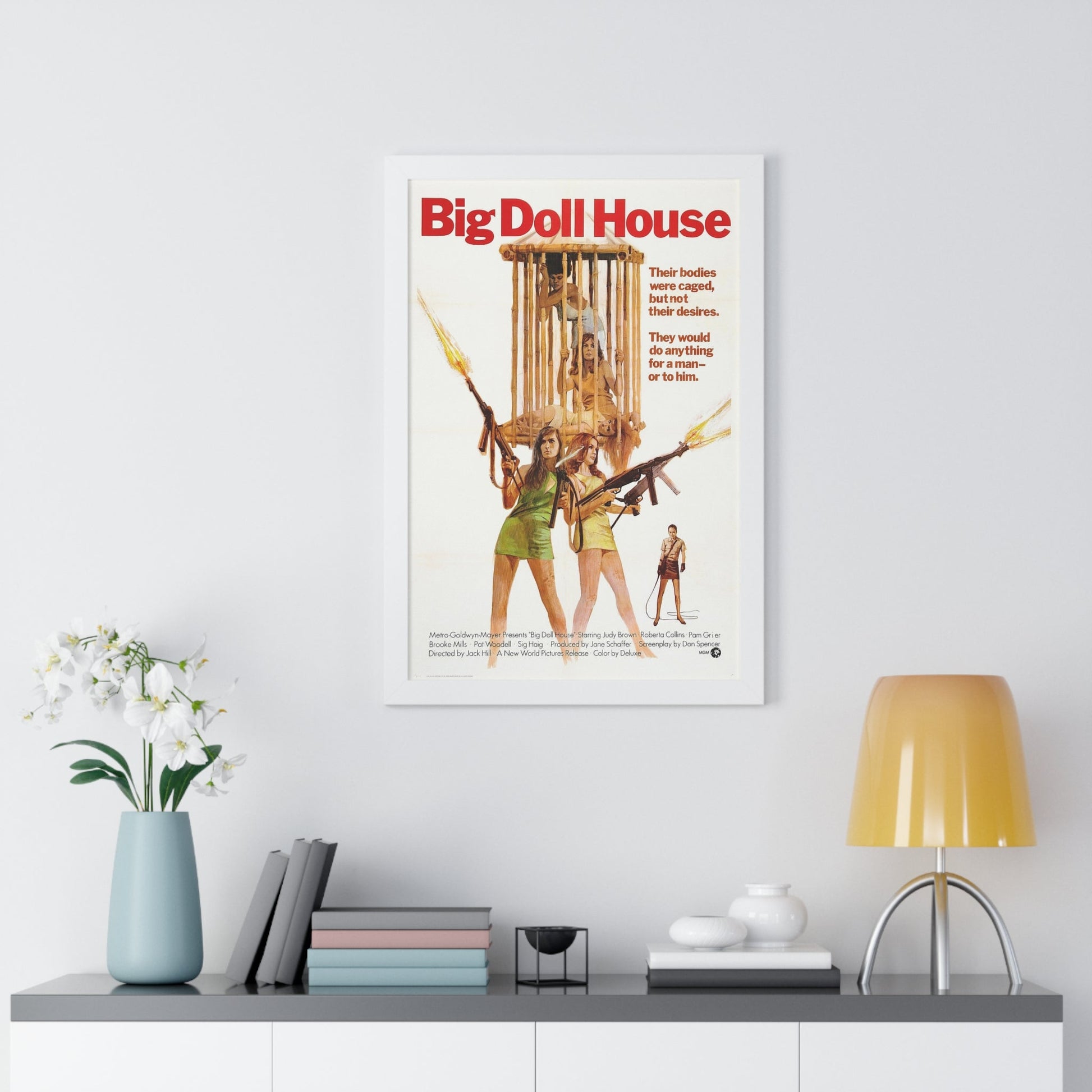 BIG DOLL HOUSE 1971 - Framed Movie Poster-The Sticker Space