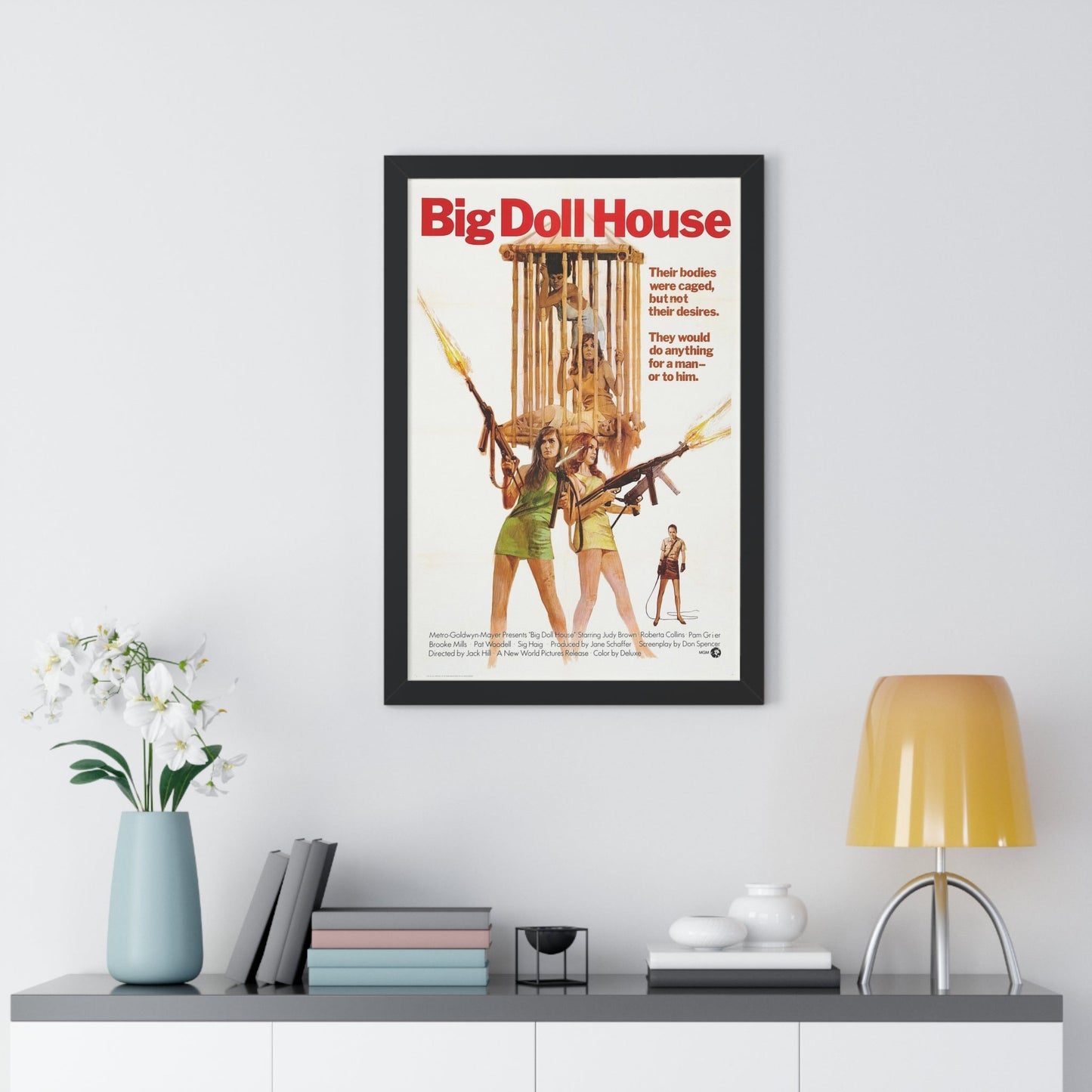 BIG DOLL HOUSE 1971 - Framed Movie Poster-The Sticker Space