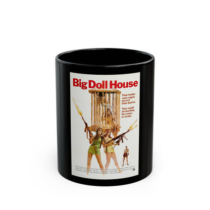 BIG DOLL HOUSE 1971 Movie Poster - Black Coffee Mug-11oz-The Sticker Space