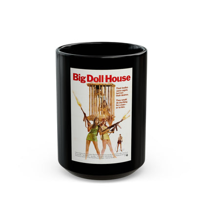 BIG DOLL HOUSE 1971 Movie Poster - Black Coffee Mug-15oz-The Sticker Space