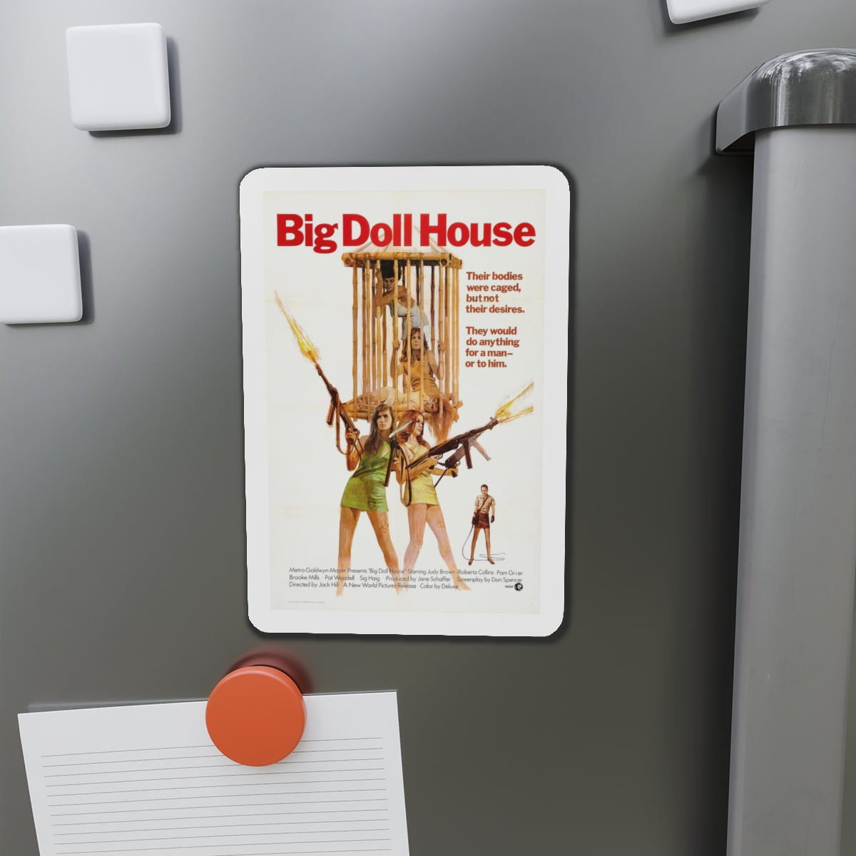 BIG DOLL HOUSE 1971 Movie Poster - Die-Cut Magnet-The Sticker Space