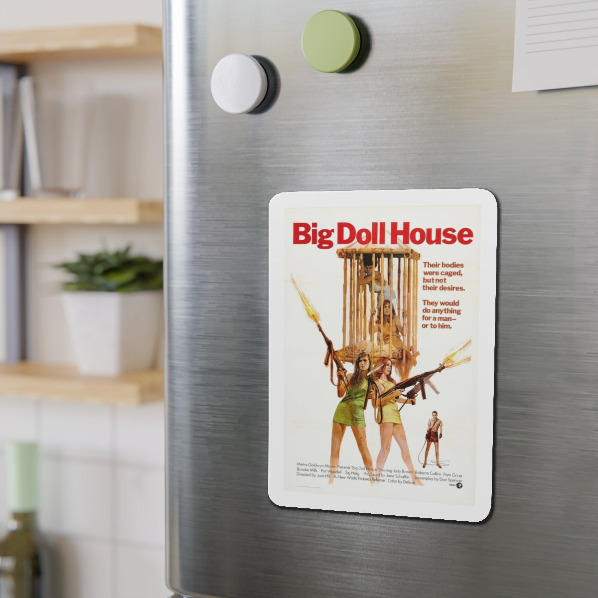 BIG DOLL HOUSE 1971 Movie Poster - Die-Cut Magnet-The Sticker Space