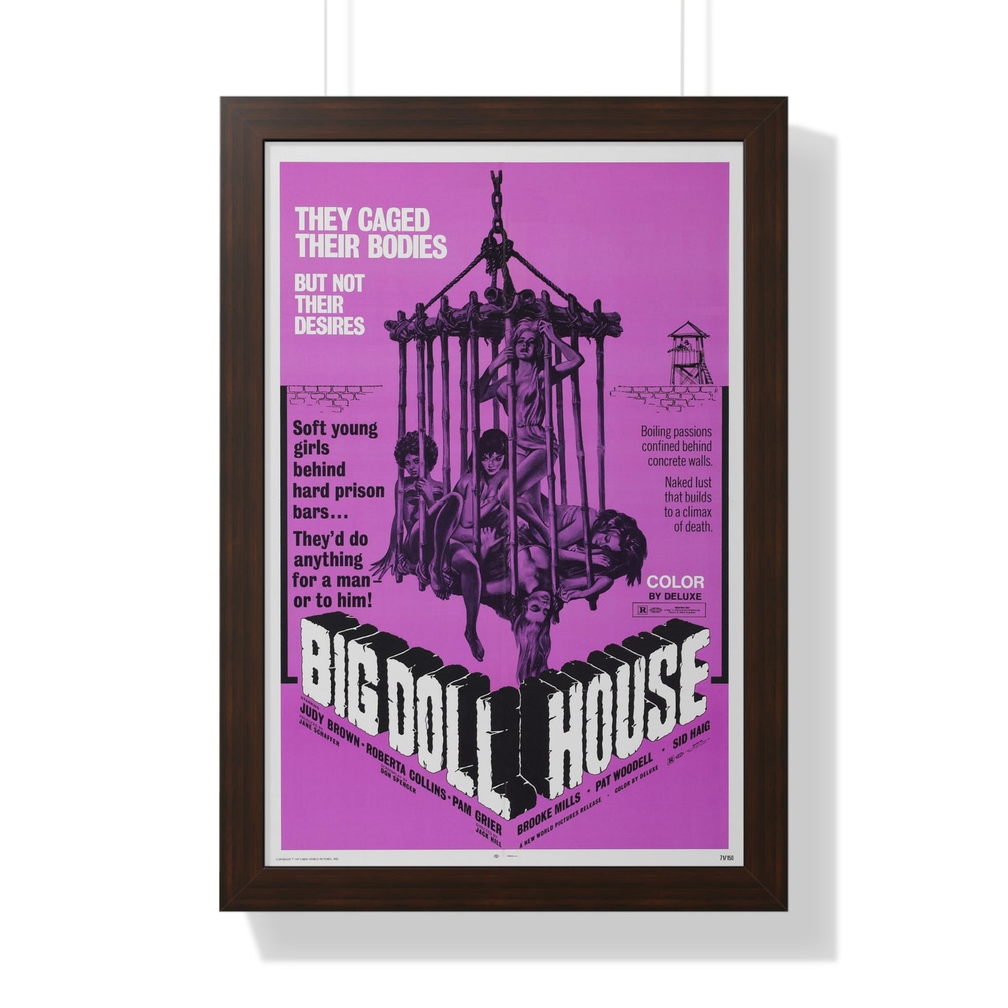 BIG DOLL HOUSE (2) 1971 - Framed Movie Poster-16″ x 24″-The Sticker Space