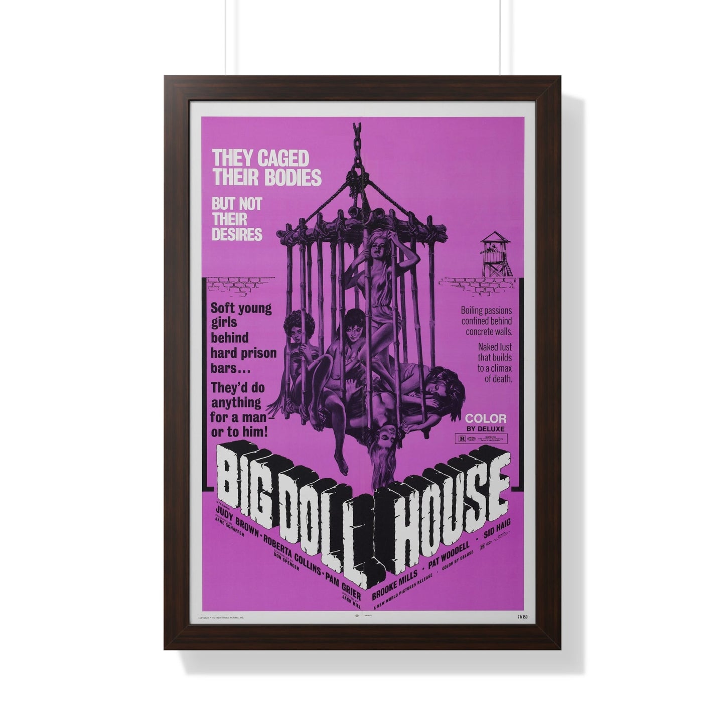 BIG DOLL HOUSE (2) 1971 - Framed Movie Poster-20" x 30"-The Sticker Space