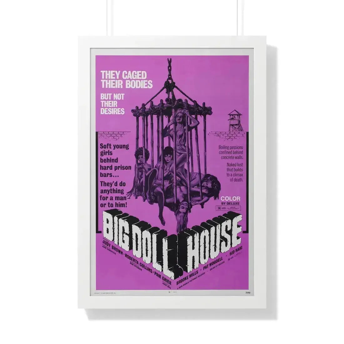 BIG DOLL HOUSE (2) 1971 - Framed Movie Poster 20" x 30" White - The Sticker Space