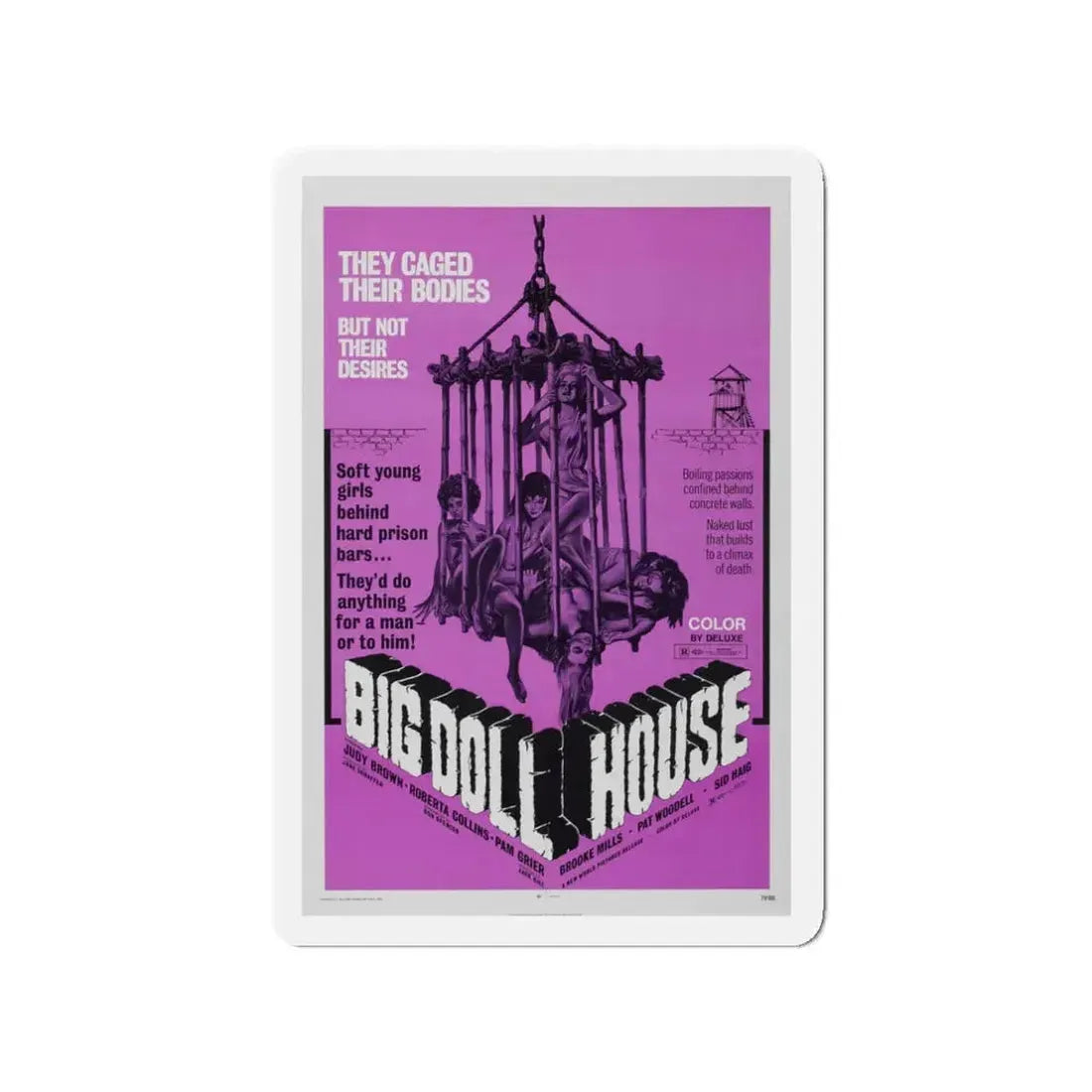 BIG DOLL HOUSE (2) 1971 Movie Poster - Refrigerator Magnet 3 Inch - The Sticker Space