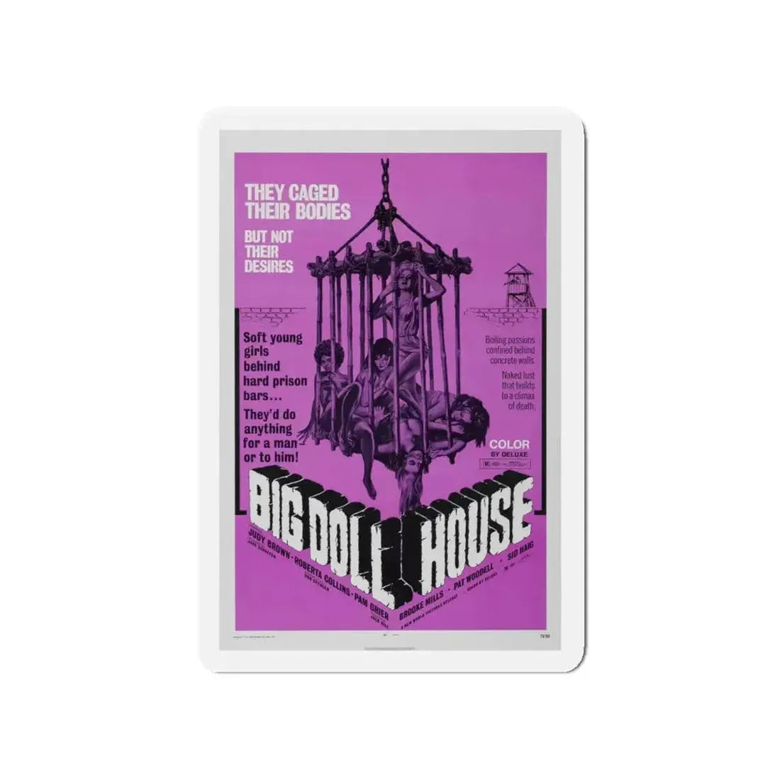 BIG DOLL HOUSE (2) 1971 Movie Poster - Refrigerator Magnet - The Sticker Space