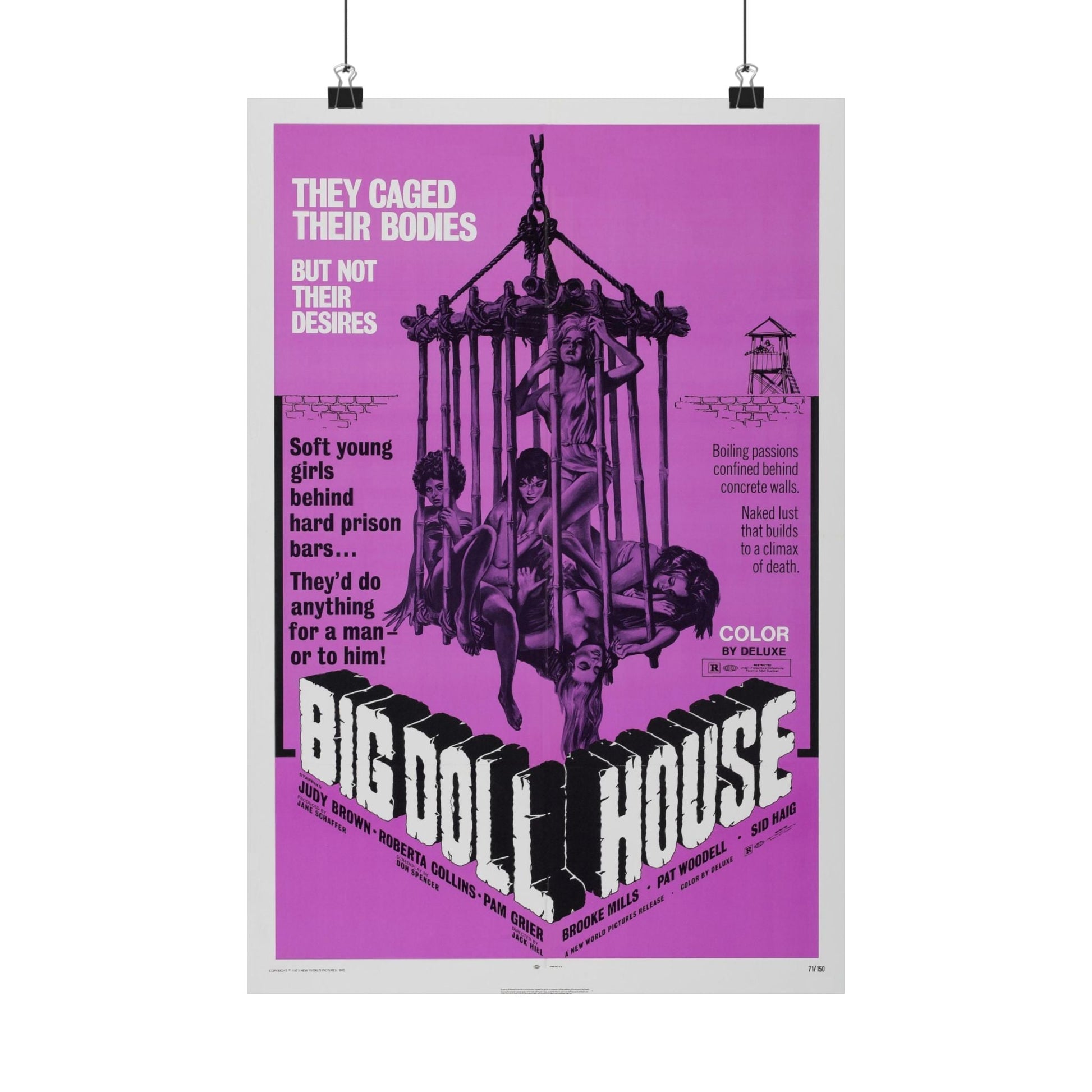 BIG DOLL HOUSE (2) 1971 - Paper Movie Poster-12″ x 18″-The Sticker Space