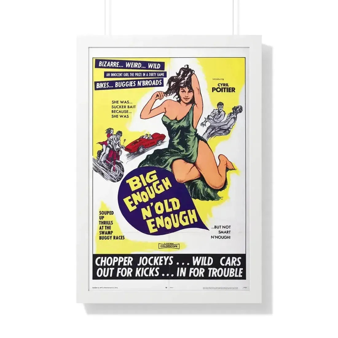 BIG ENOUGH 'N OLD ENOUGH 1968 - Framed Movie Poster 20" x 30" White - The Sticker Space