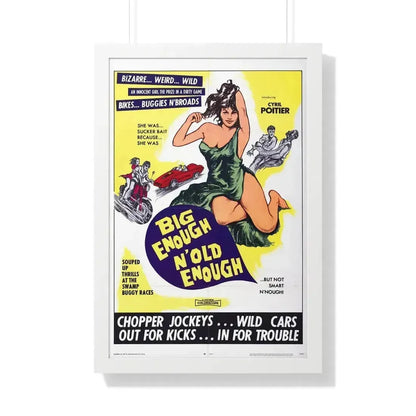 BIG ENOUGH 'N OLD ENOUGH 1968 - Framed Movie Poster 20" x 30" White - The Sticker Space
