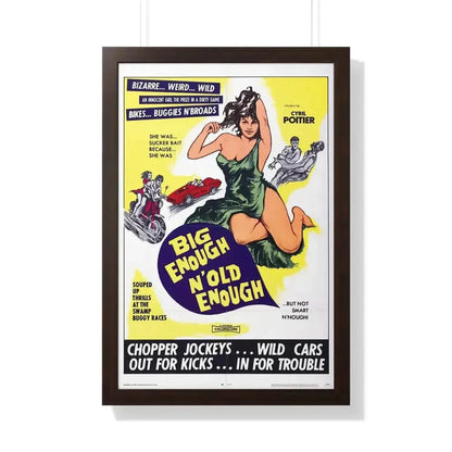 BIG ENOUGH 'N OLD ENOUGH 1968 - Framed Movie Poster - The Sticker Space