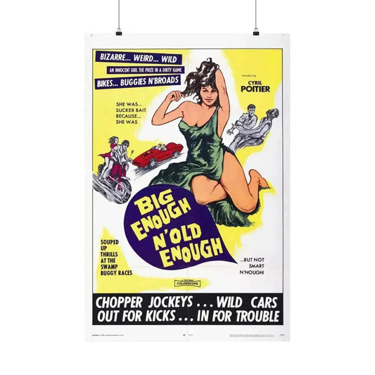 BIG ENOUGH 'N OLD ENOUGH 1968 - Paper Movie Poster 24″ x 36″ Matte - The Sticker Space