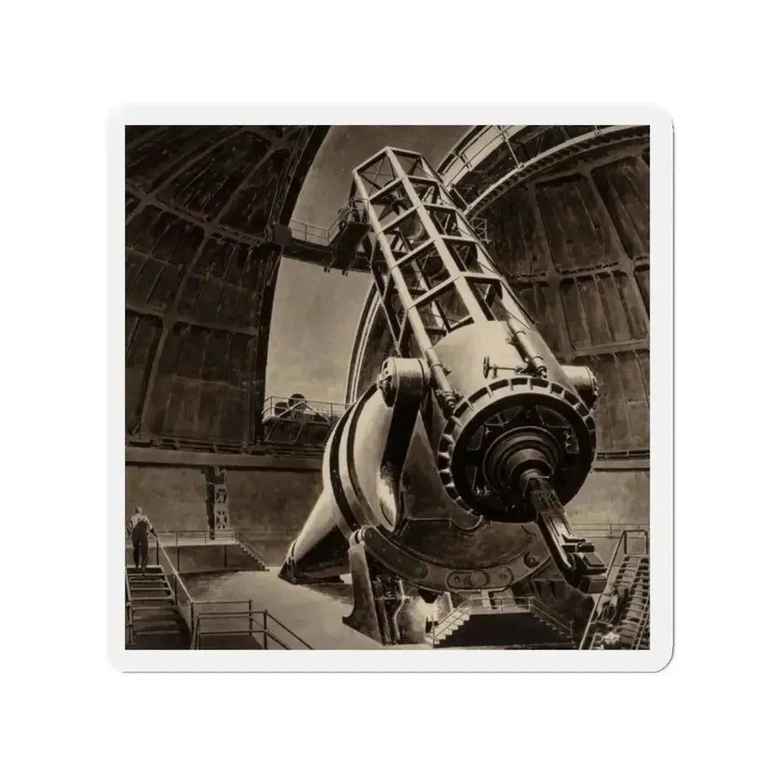 Big Eye, Original American Magazine interior illustration (Magazine Illustration) Refrigerator Magnet 2 Inch Die-Cut - The Sticker Space