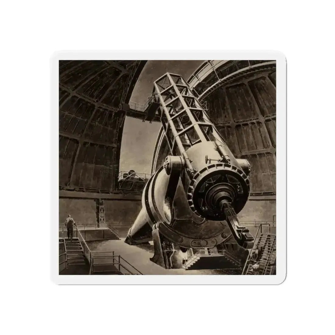 Big Eye, Original American Magazine interior illustration (Magazine Illustration) Refrigerator Magnet 5 Inch Die-Cut - The Sticker Space