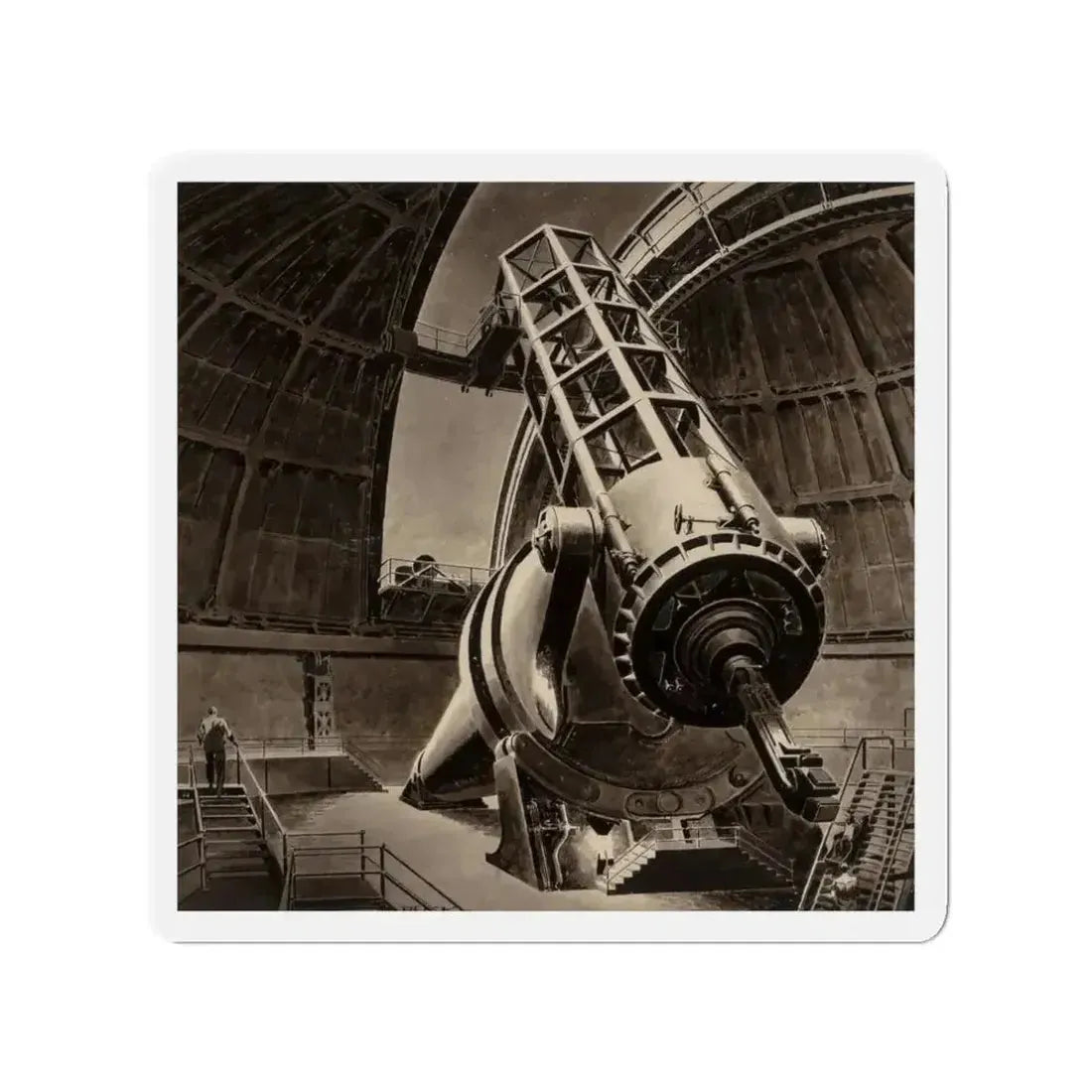 Big Eye, Original American Magazine interior illustration (Magazine Illustration) Refrigerator Magnet - The Sticker Space