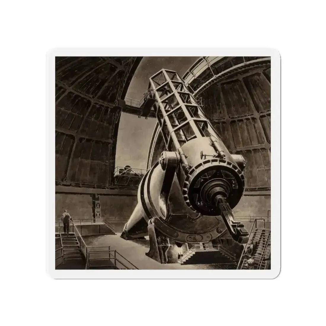 Big Eye, Original American Magazine interior illustration (Magazine Illustration) Refrigerator Magnet - The Sticker Space