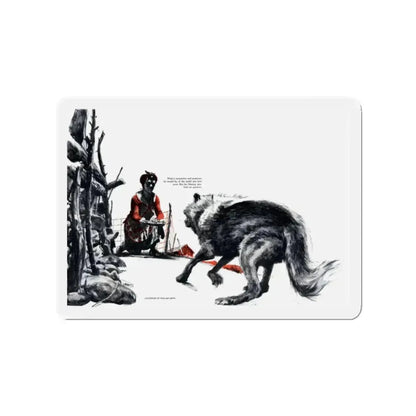 Big Foot, Cosmopolitan, August 1948 (Magazine Illustration) Refrigerator Magnet 2 Inch Die-Cut - The Sticker Space