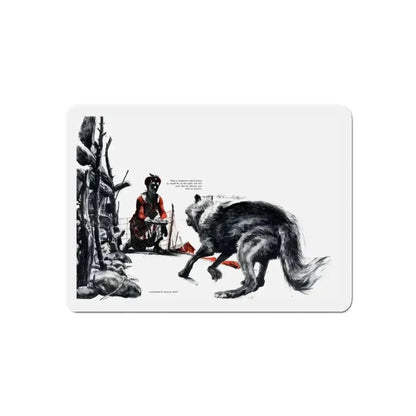 Big Foot, Cosmopolitan, August 1948 (Magazine Illustration) Refrigerator Magnet 4 Inch Die-Cut - The Sticker Space