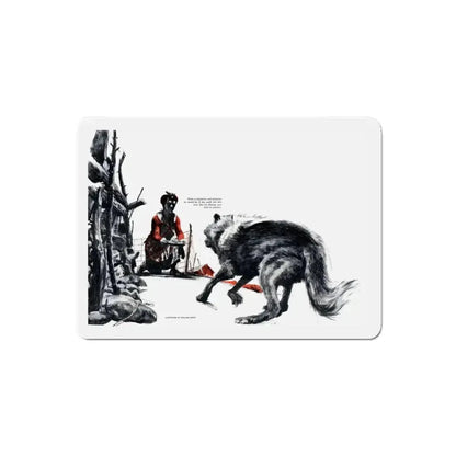 Big Foot, Cosmopolitan, August 1948 (Magazine Illustration) Refrigerator Magnet - The Sticker Space