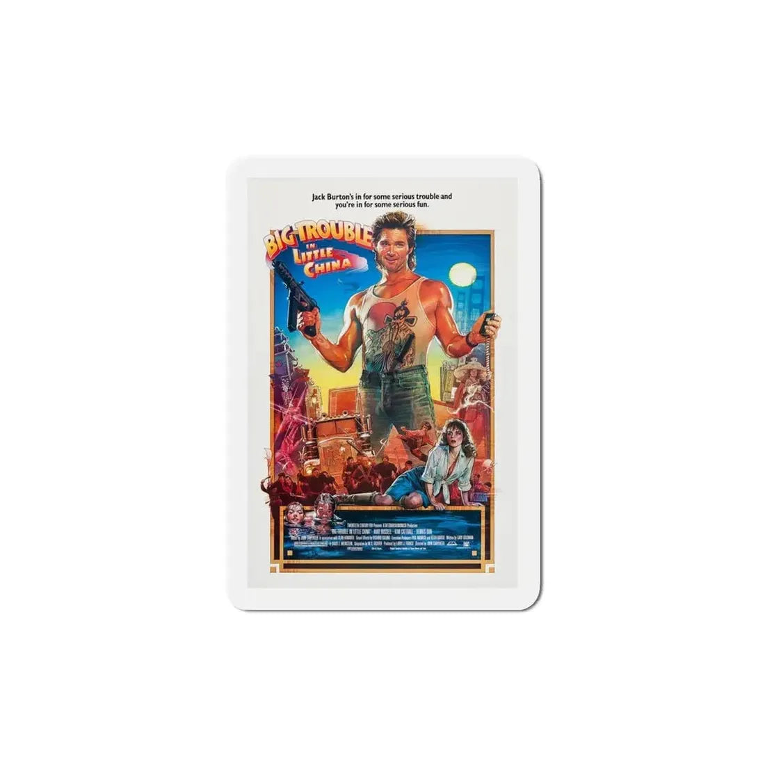 Big Trouble in Little China 1986 Movie Poster Refrigerator Magnet - The Sticker Space