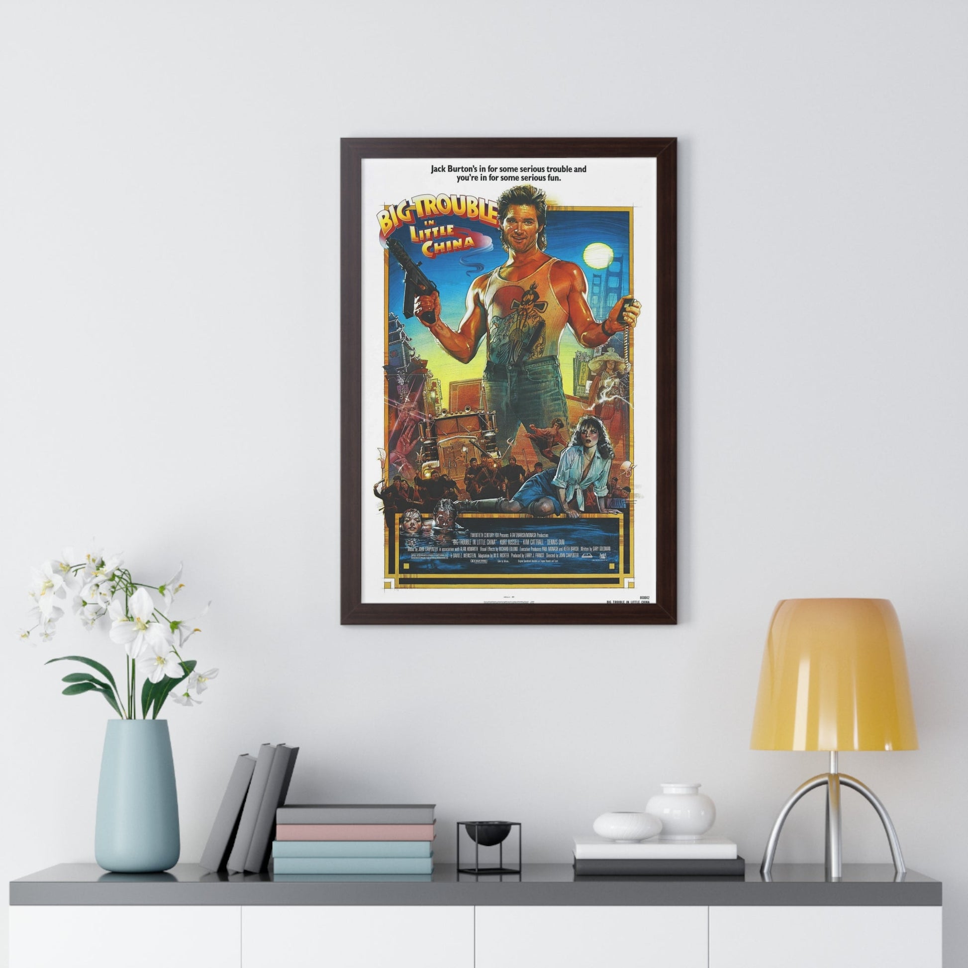 BIG TROUBLE IN LITTLE CHINA (2) 1986 - Framed Movie Poster-The Sticker Space