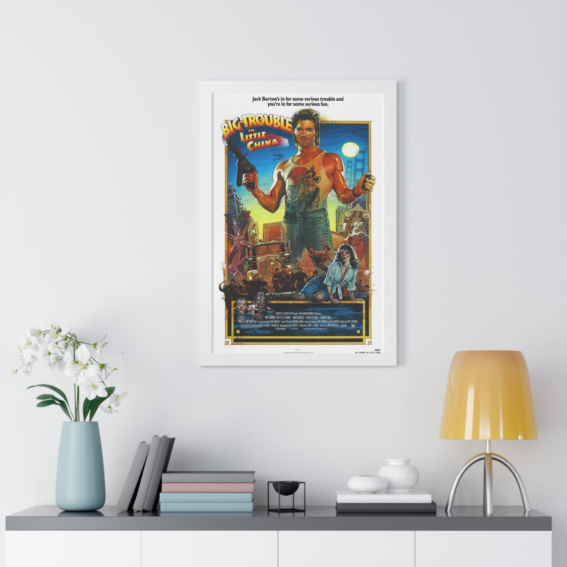 BIG TROUBLE IN LITTLE CHINA (2) 1986 - Framed Movie Poster-The Sticker Space