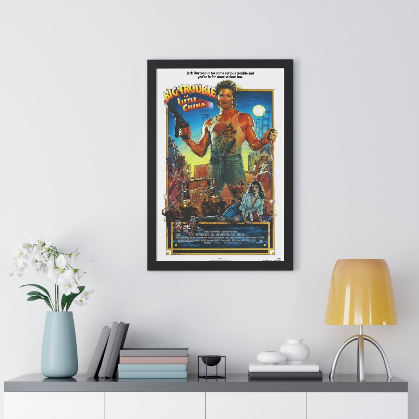 BIG TROUBLE IN LITTLE CHINA (2) 1986 - Framed Movie Poster-The Sticker Space