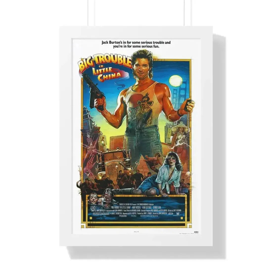 BIG TROUBLE IN LITTLE CHINA (2) 1986 - Framed Movie Poster - The Sticker Space