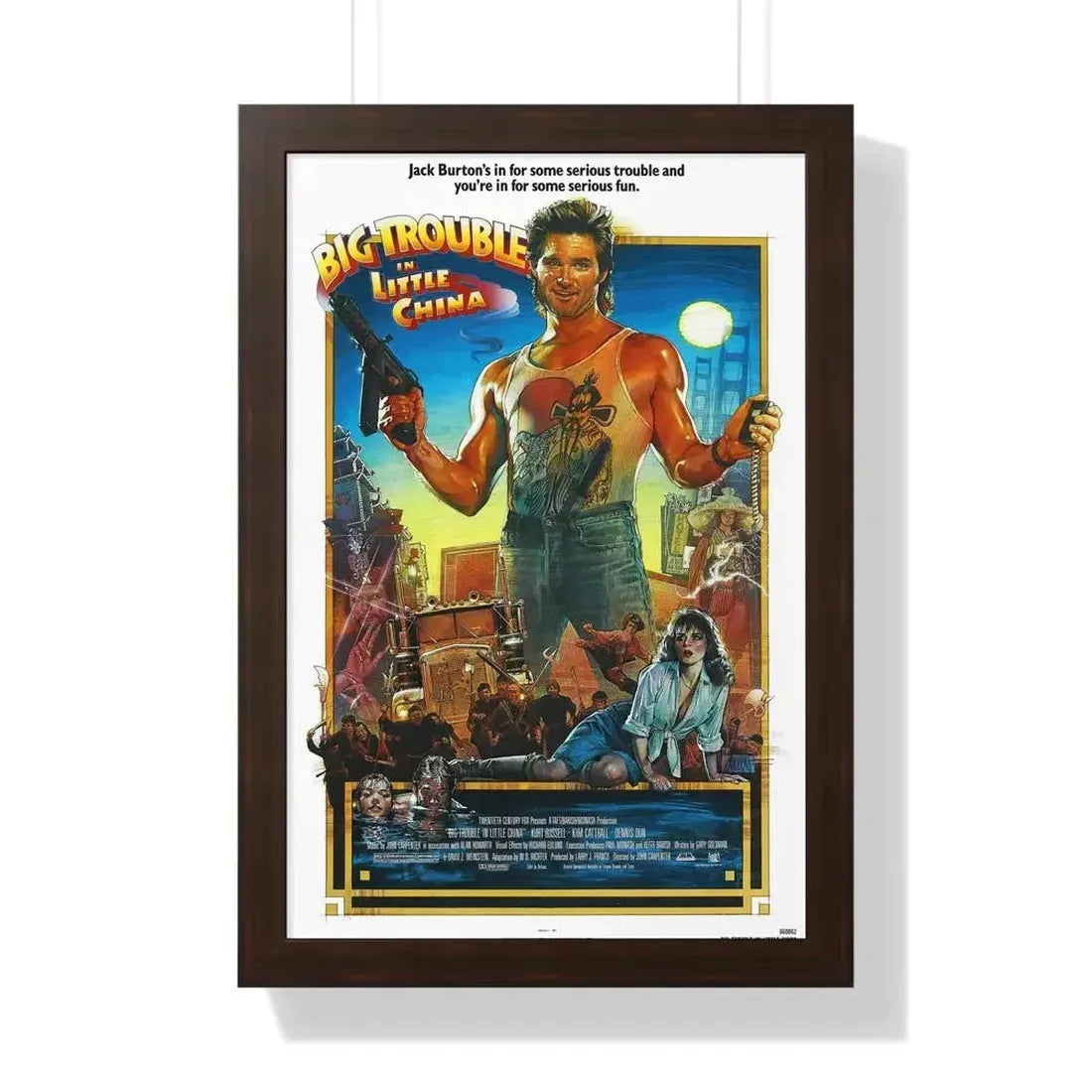 BIG TROUBLE IN LITTLE CHINA (2) 1986 - Framed Movie Poster - The Sticker Space