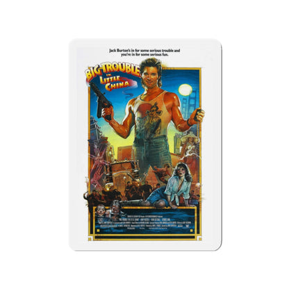 BIG TROUBLE IN LITTLE CHINA (2) 1986 Movie Poster - Die-Cut Magnet-2" x 2"-The Sticker Space