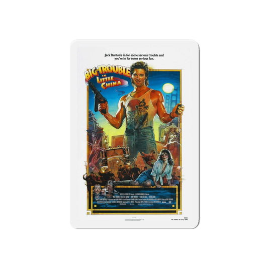 BIG TROUBLE IN LITTLE CHINA (2) 1986 Movie Poster - Die-Cut Magnet-6 × 6"-The Sticker Space