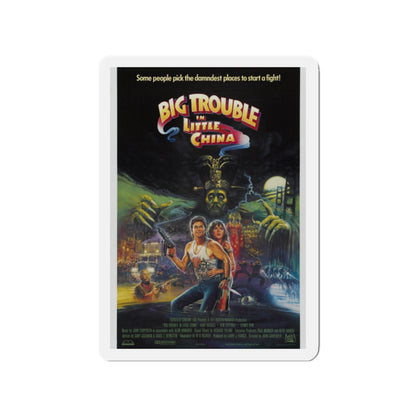 BIG TROUBLE IN LITTLE CHINA (3) 1986 Movie Poster - Die-Cut Magnet-2" x 2"-The Sticker Space