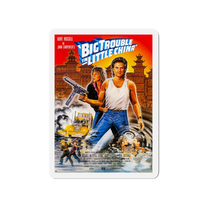 BIG TROUBLE IN LITTLE CHINA (GERMAN) 1986 Movie Poster - Die-Cut Magnet-4" x 4"-The Sticker Space