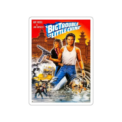 BIG TROUBLE IN LITTLE CHINA (GERMAN) 1986 Movie Poster STICKER Vinyl Die-Cut Decal 3 Inch - The Sticker Space