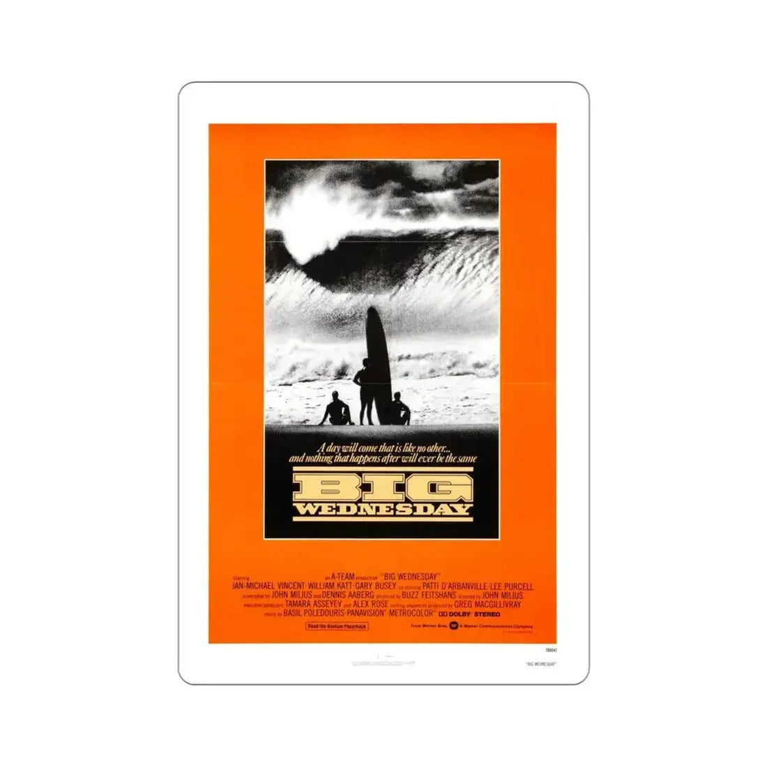 Big Wednesday 1978 Movie Poster STICKER Vinyl Die-Cut Decal 4 Inch - The Sticker Space