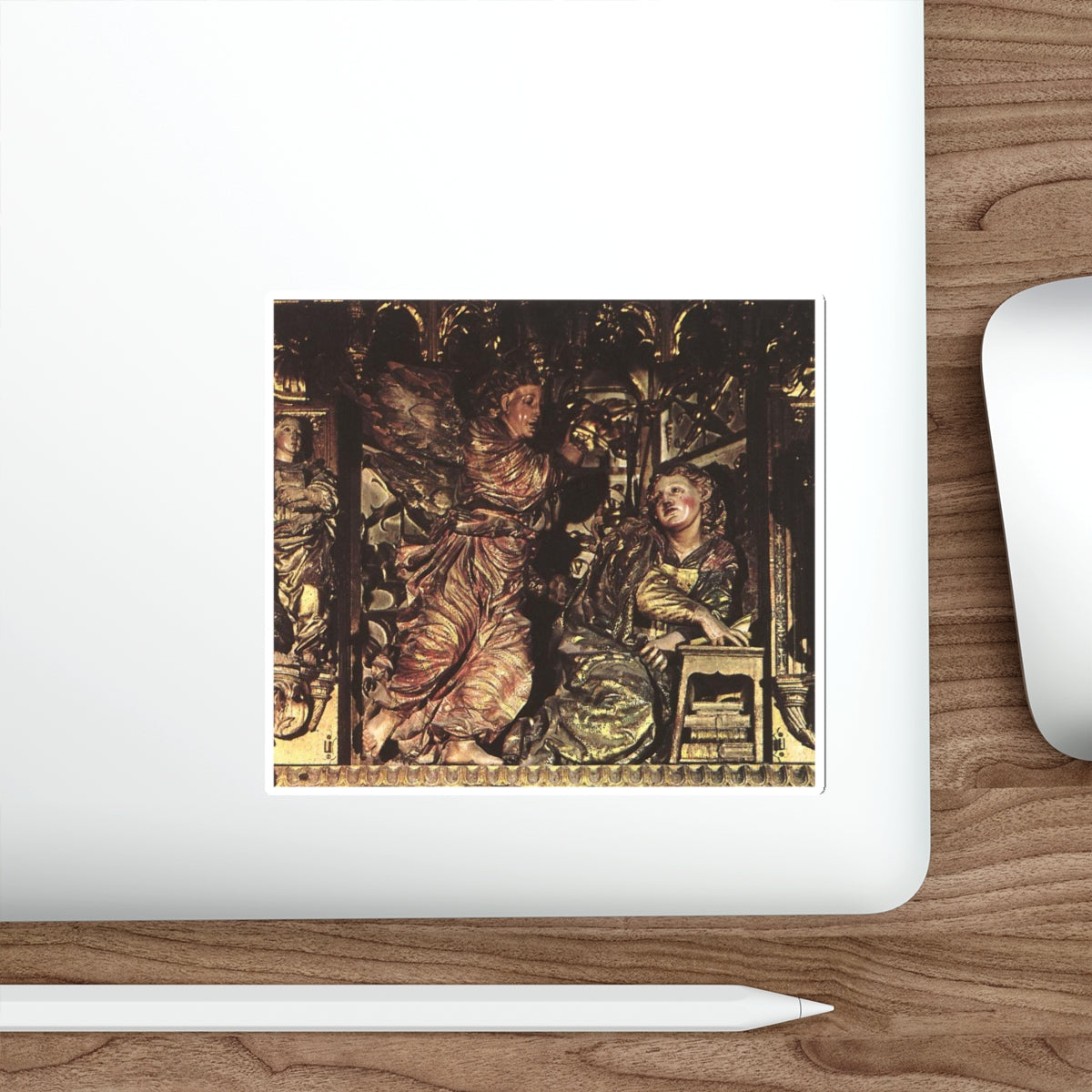 BIGARNY, Felipe - Annunciation from the Main Altar (Artwork) STICKER Vinyl Die-Cut Decal-The Sticker Space