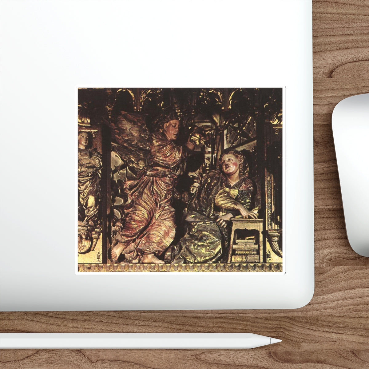 BIGARNY, Felipe - Annunciation from the Main Altar (Artwork) STICKER Vinyl Die-Cut Decal-The Sticker Space