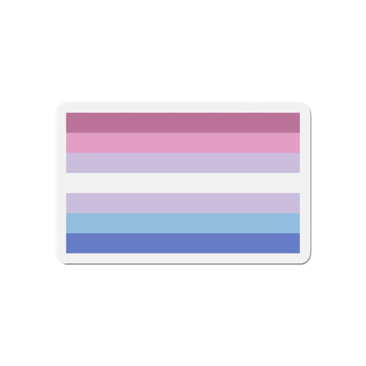 Bigender Pride Flag - Die-Cut Magnet-6 × 6"-The Sticker Space