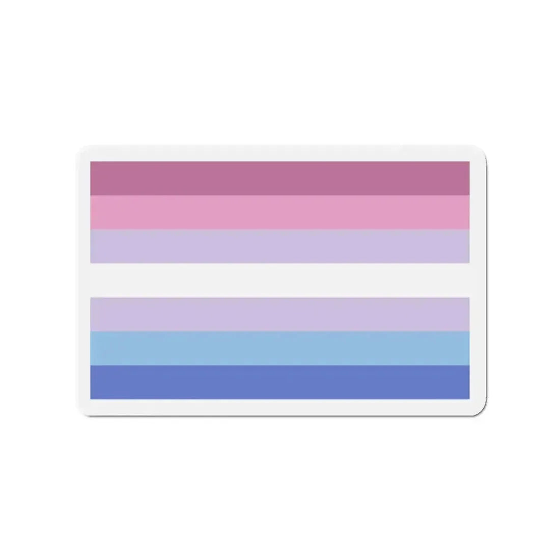 Bigender Pride Flag - Refrigerator Magnet 2 Inch - The Sticker Space