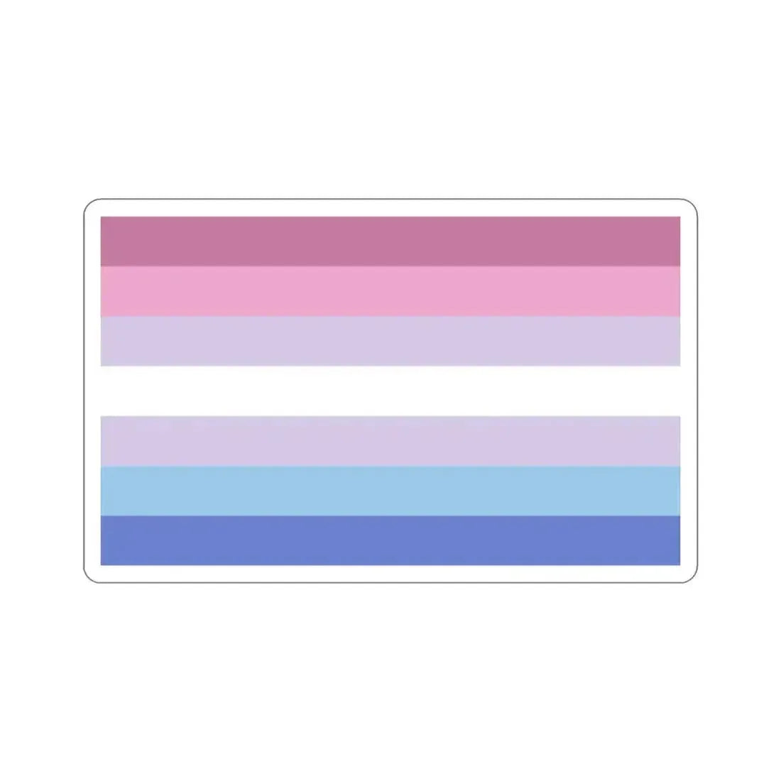 Bigender Pride Flag STICKER Vinyl Die-Cut Decal 2 Inch - The Sticker Space